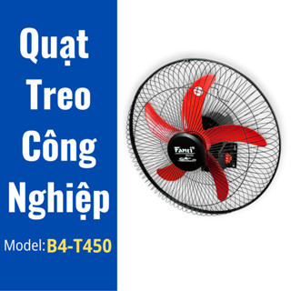 Quạt Treo Tường Công Nghiệp 1 Dây/ 2 Dây T450 Fanti - Cánh 40cm - Công Suất 43W.