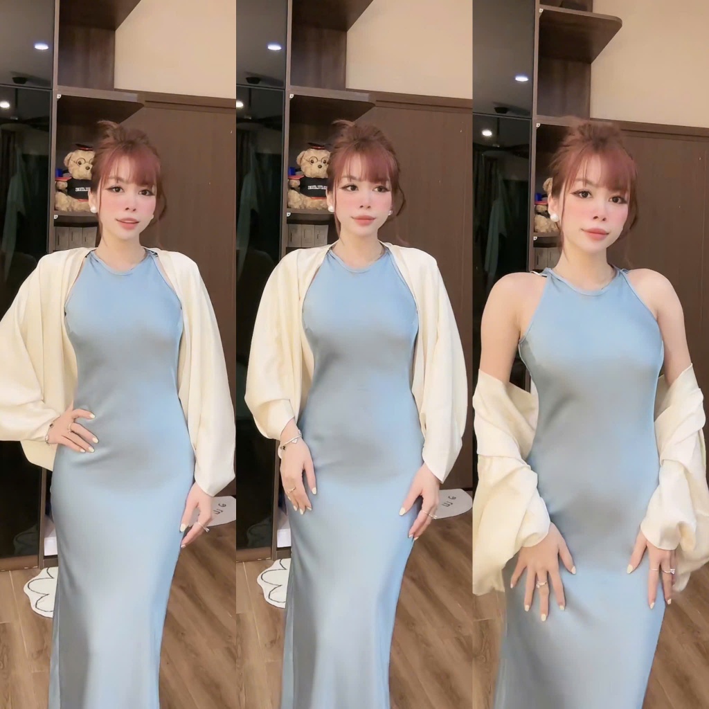 ÁO KHOÁC LỤA TÔ CHÂU (AK-002)- chất vải 1 lớp dày dặn, mềm mịn, freesize