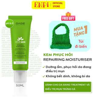 Kem phục hồi cho da dầu mụn BABE Stop AKN Repairing Moisturiser