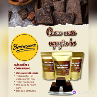 Cacao mass nguyên bơ (chưa kiềm hoá) vị chua tự nhiên 250g
