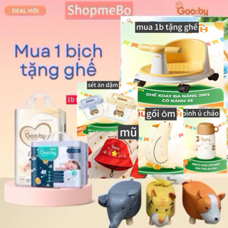 [1B tặng quà ghế] Bỉm Tã quần dán Gooby ngày  chống tràn hiệu quả NB70/S56/M46/L56/XL52/XXL48 cho bé từ 6kg - 24kg