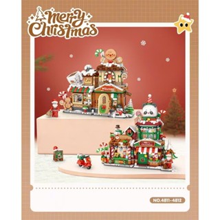  Bộ đồ chơi lắp ráp mô hình Nhà Giáng Sinh LOZ 4811-4812 