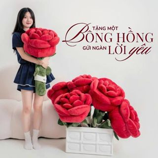   HCM-Hỏa tốc 2h  Gấu bông hoa hồng Quà Tặng Người Yêu Bạn Gái Dịp 20 10 Valentine Sinh Nhật TA STORE 