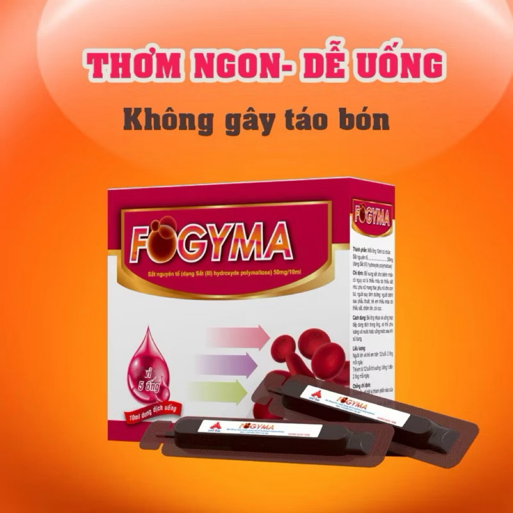 Fogyma Sắt hữu cơ bổ sung sắt cho phụ nữ mang thai phụ nữ cho con bú,trẻ em và người lớn thiếu máu d