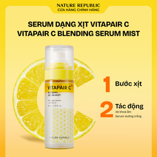  SERUM DẠNG XỊT KHOÁNG 2IN1 DƯỠNG TRẮNG CĂNG BÓNG DA VITAPAIR C BLENDING SERUM MIST 80ML 