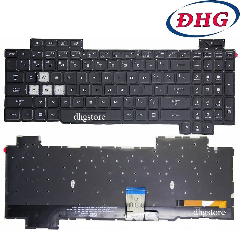 Bàn phím laptop Asus ROG Strix ScarII GL504 GL504GV GL504G GL504GM GL504GW GL504GS Có Đèn