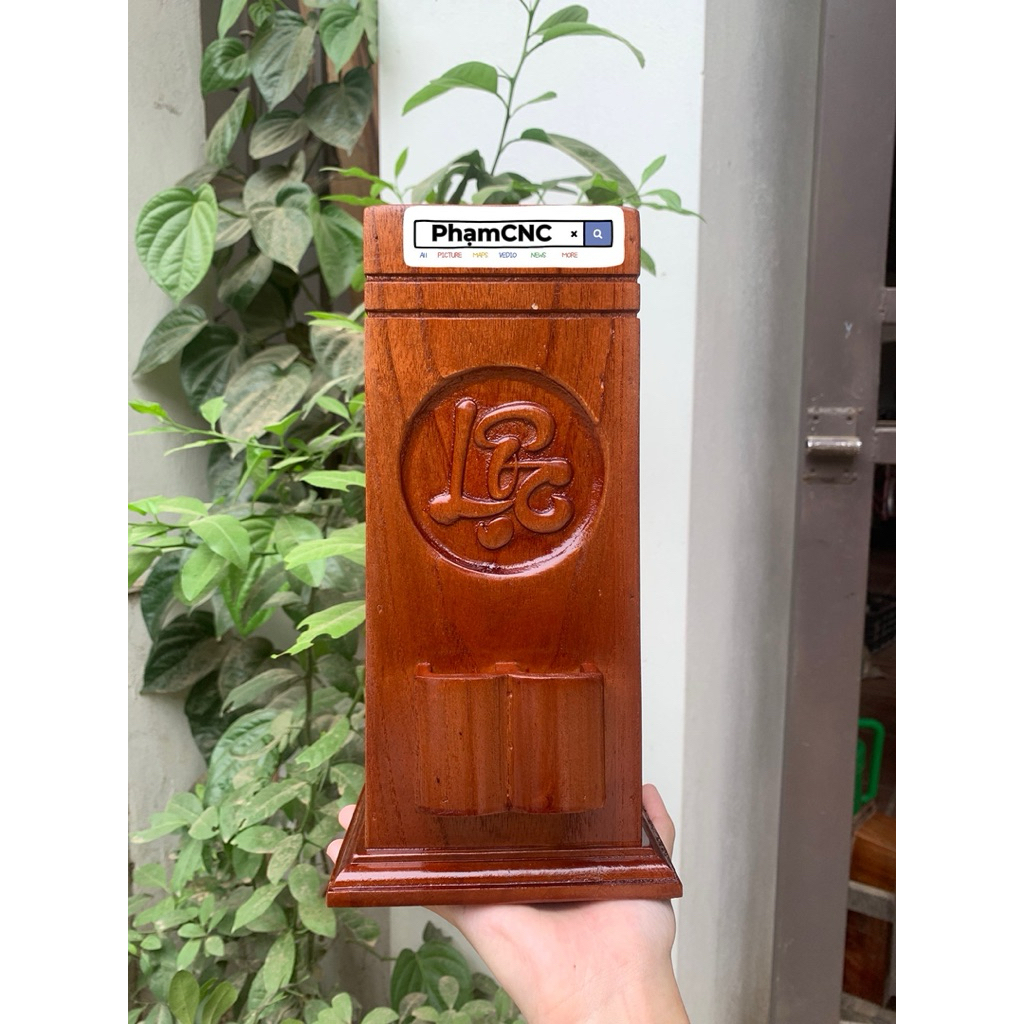 Ống đựng nhang chữ PHÚC LỘC THỌ(chữ LỘC chính giữa)