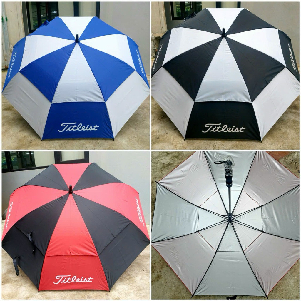 Ô dù golf Titleist 2 tầng chống lật-Dù golf nhẹ chắc chắn