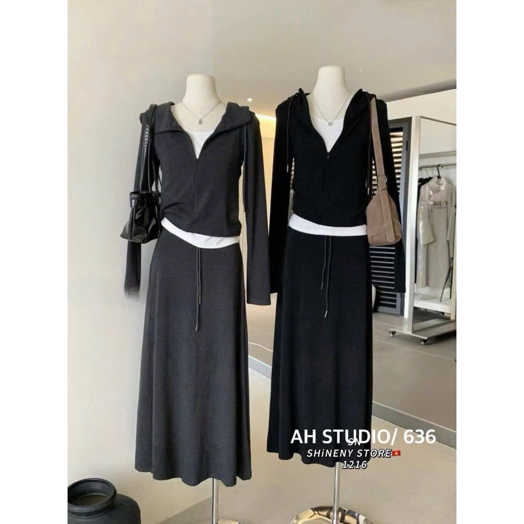 SET ÁO+ CHÂN VÁY DÀI [ HÀNG ORDER 5-6 DAYS ]
