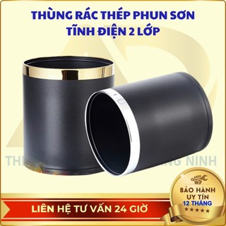 Thùng rác 2 lớp dùng trong khách sạn Dung tích 10L