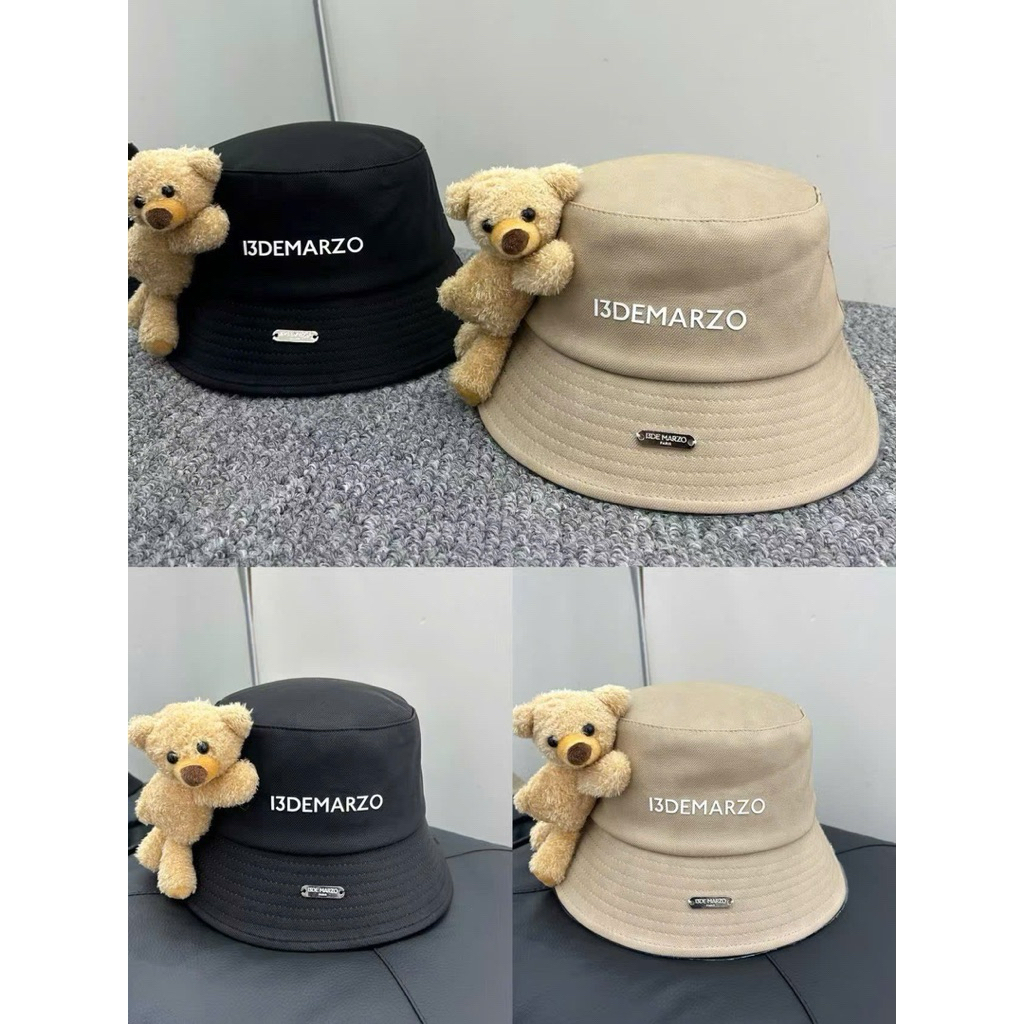 Mũ bucket 13DMZ đính gấu bông to