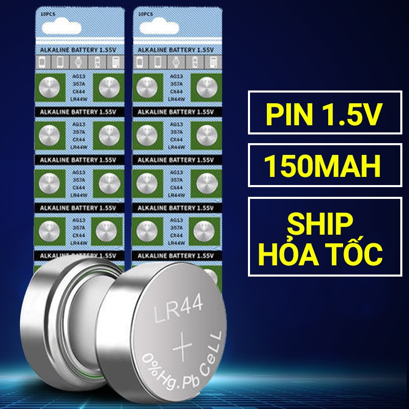 Pin cúc áo CELL LR44 AG13 Pin chuẩn dung lượng cao