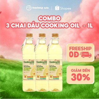 Dầu Ăn Cooking Oil Nutri Plus Tường An - Combo 3 Chai 1L - FoodMap