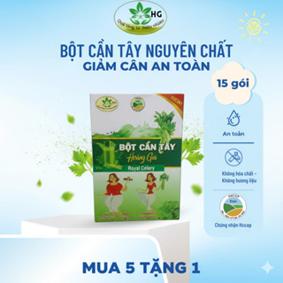 Bột Cần Tây Sấy Lạnh Nguyên Chất 100%, Detox Siêu Mịn, Giảm cân, Đẹp da, Date mới,1 Hộp 15 gói x 3gr