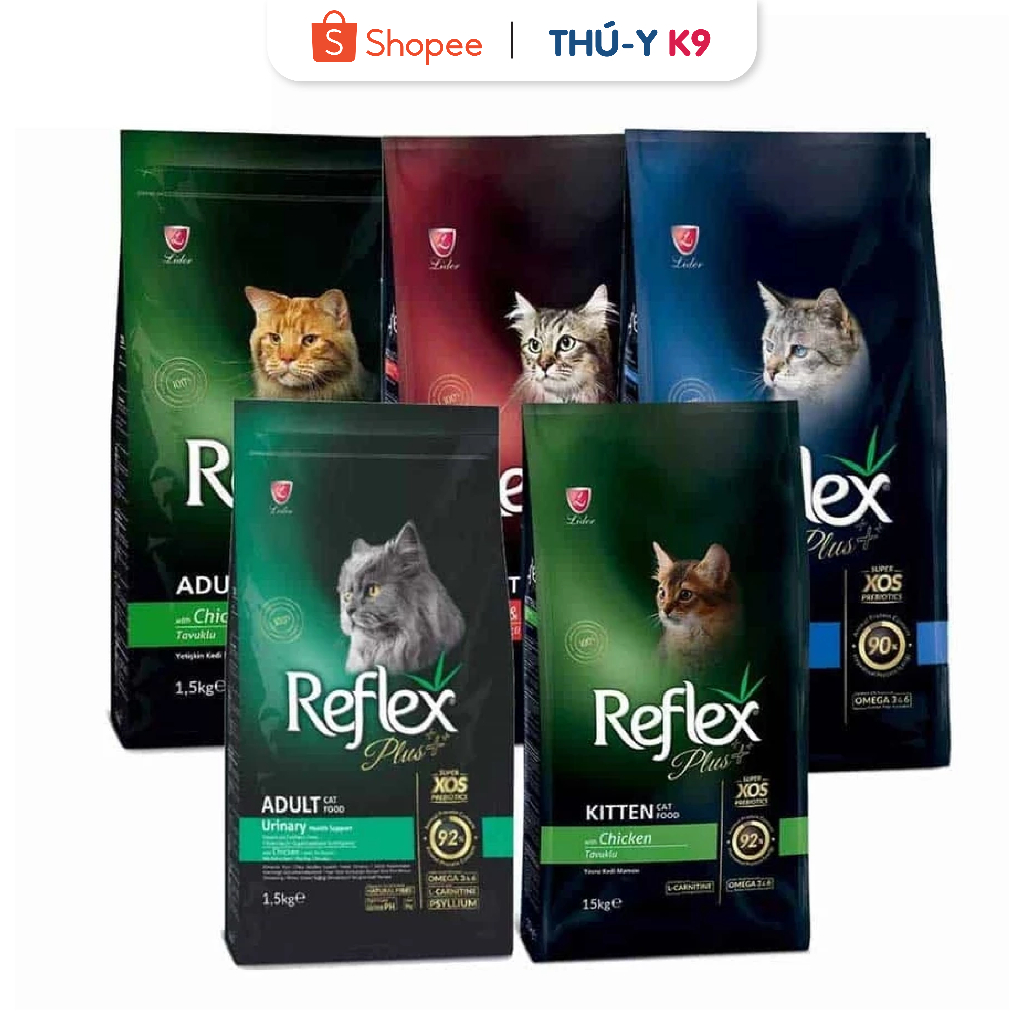 [CHÍNH HÃNG] Hạt cho Mèo Reflex/Reflex Plus gói 1,5kg