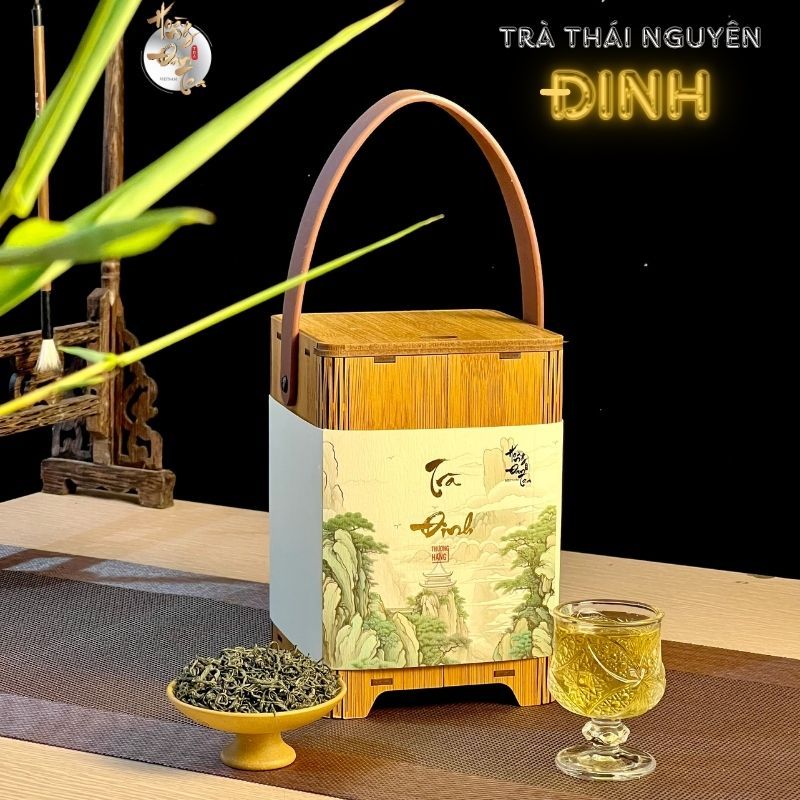 Trà Đinh Thái Nguyên Thượng Hạng Tân Cương Bộ Hộp Chè Quà Trung Thu Uống Trà Đạo Biếu Tặng Cao Cấp