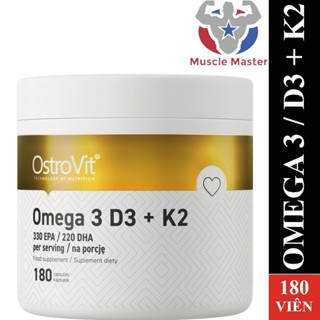 [CHÍNH HÃNG] Viên Dầu Cá Ostrovit Omega 3 D3 + K2 - Mọi Dưỡng Chất Cho 1 Cơ Thể Khỏe Mạnh