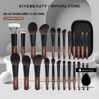 Bộ 12 Cọ Trang Điểm Mini KIYE Chuyên Nghiệp Tiện Lợi Kèm Túi Đựng