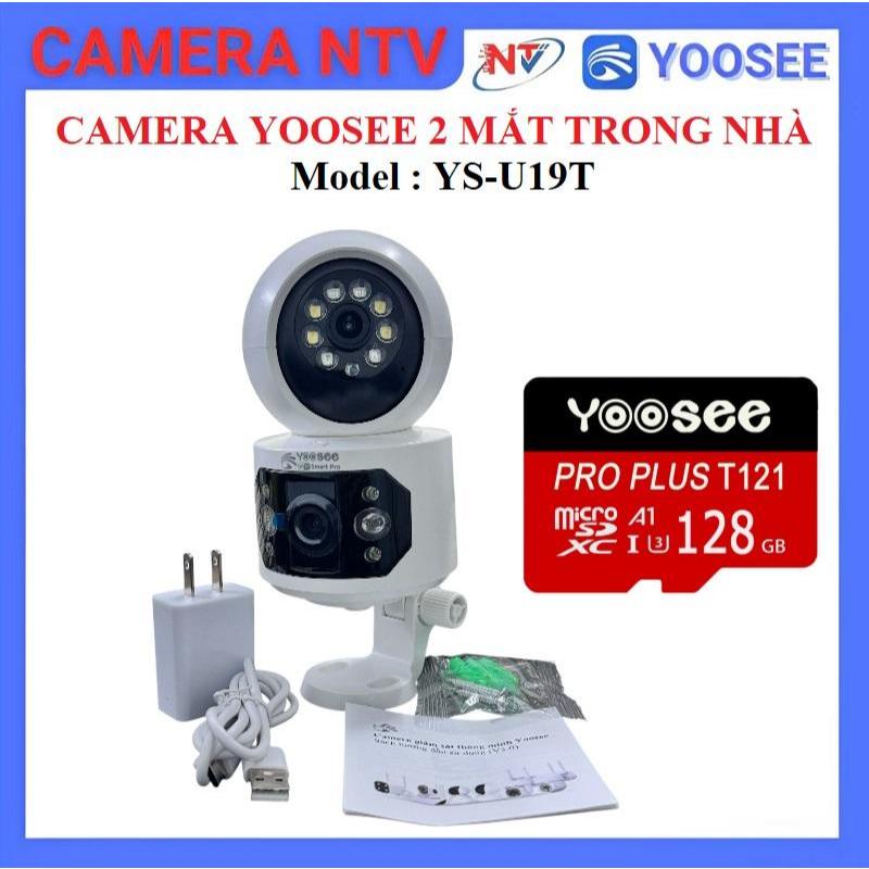 Camera Yoosee 2 Mắt Trong Nhà - Xem 2 Màn Hình Cùng Lúc - FHD - Xoay 360 Độ - Xem Đêm Có Màu
