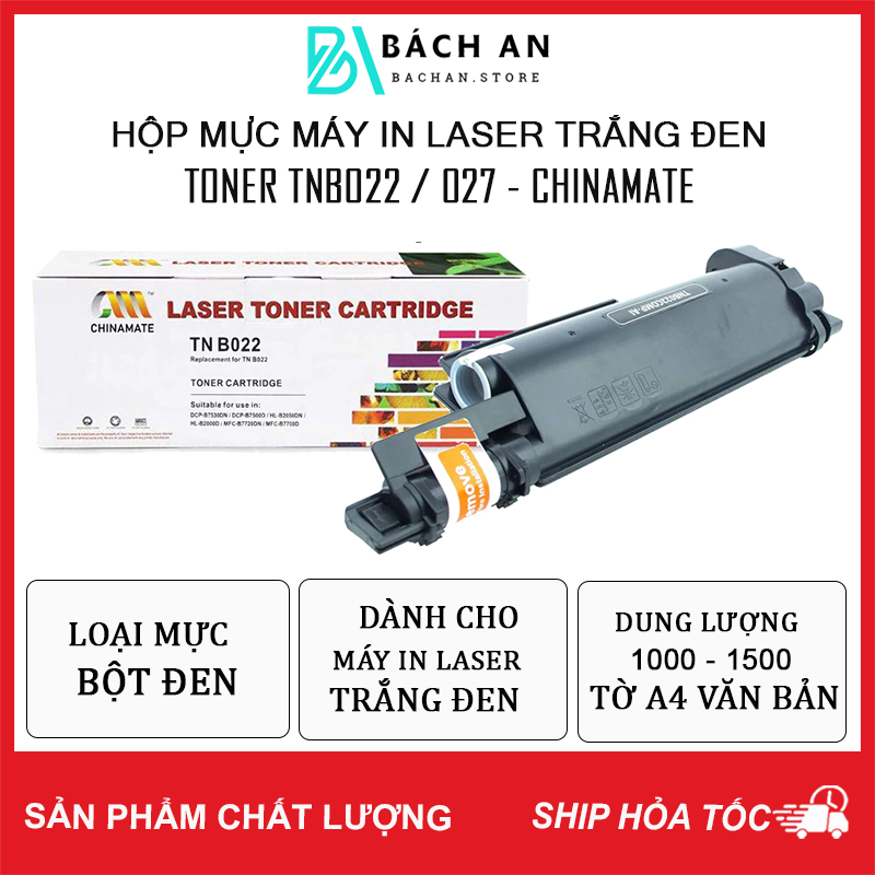 Hộp Mực Máy In Toner TNB027/TNB022 - Chinamate -Huiwei  - Hàng Nhập Khẩu Nhà Máy Sản Xuất