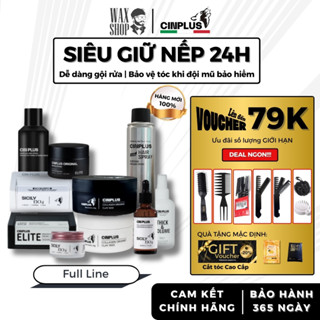Sáp vuốt tóc nam Cin Plus Clay Wax Right, Left Sicily 1504 chính hãng giữ nếp tóc  - Cinplus - C2