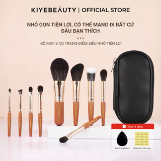 Bộ 9 Cọ Trang Điểm Mini KIYE Chuyên Nghiệp Tiện Lợi