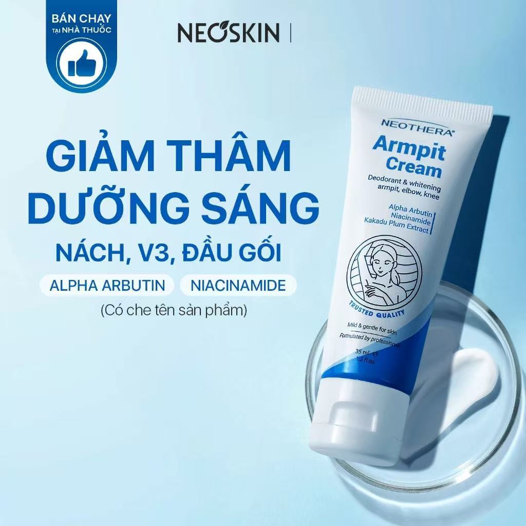 Kem dưỡng trắng giảm thâm nách ARMPIT CREAM dưỡng sáng da vùng nách, mông, bẹn khuỷu tay, đầu gối NE