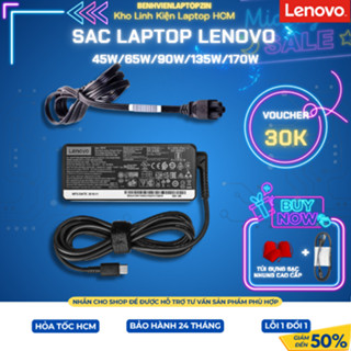 Sạc Laptop Lenovo, Type C, Chân Vuông USB, 45W 65W 135W, Sạc Máy Tính Lenovo, Sạc Thinkpad, Cục sạc Lenovo, BH 12 Tháng