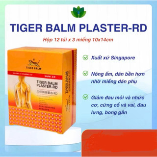   Hộp 12 túi x 3 miếng  Miếng dán giảm đau Tiger Balm Plaster-RD 