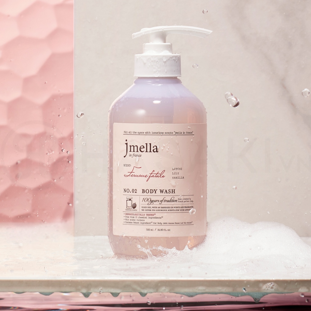 Sữa Tắm Jmella Dưỡng Ẩm Hương Nước Hoa 500ml