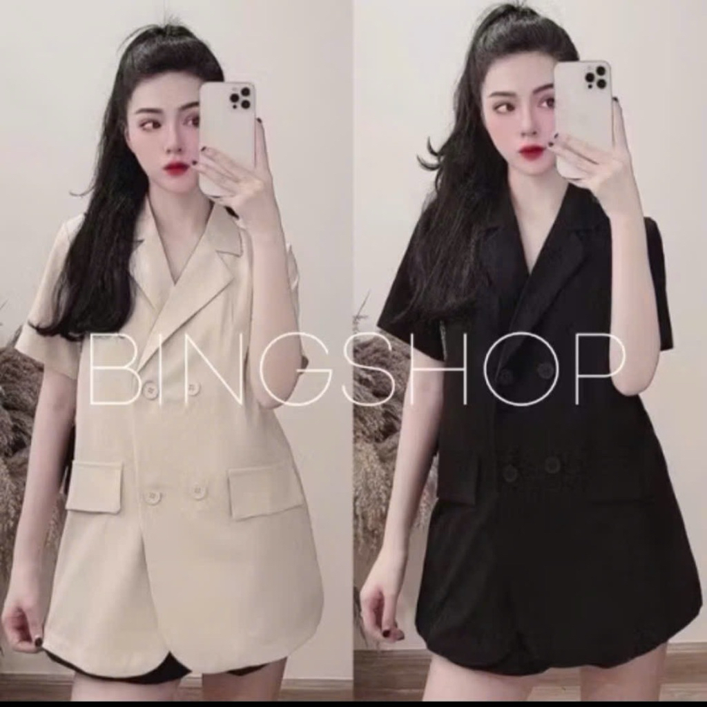 Áo vét nữ from 50-65kg màu da và đen