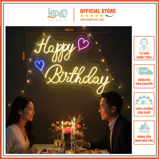  Đèn Led Happy Birthday Leo Decor - Đèn Led Neon Dùng Trong Trang Trí Tiệc Sinh Nhật Hay Sự Kiện 