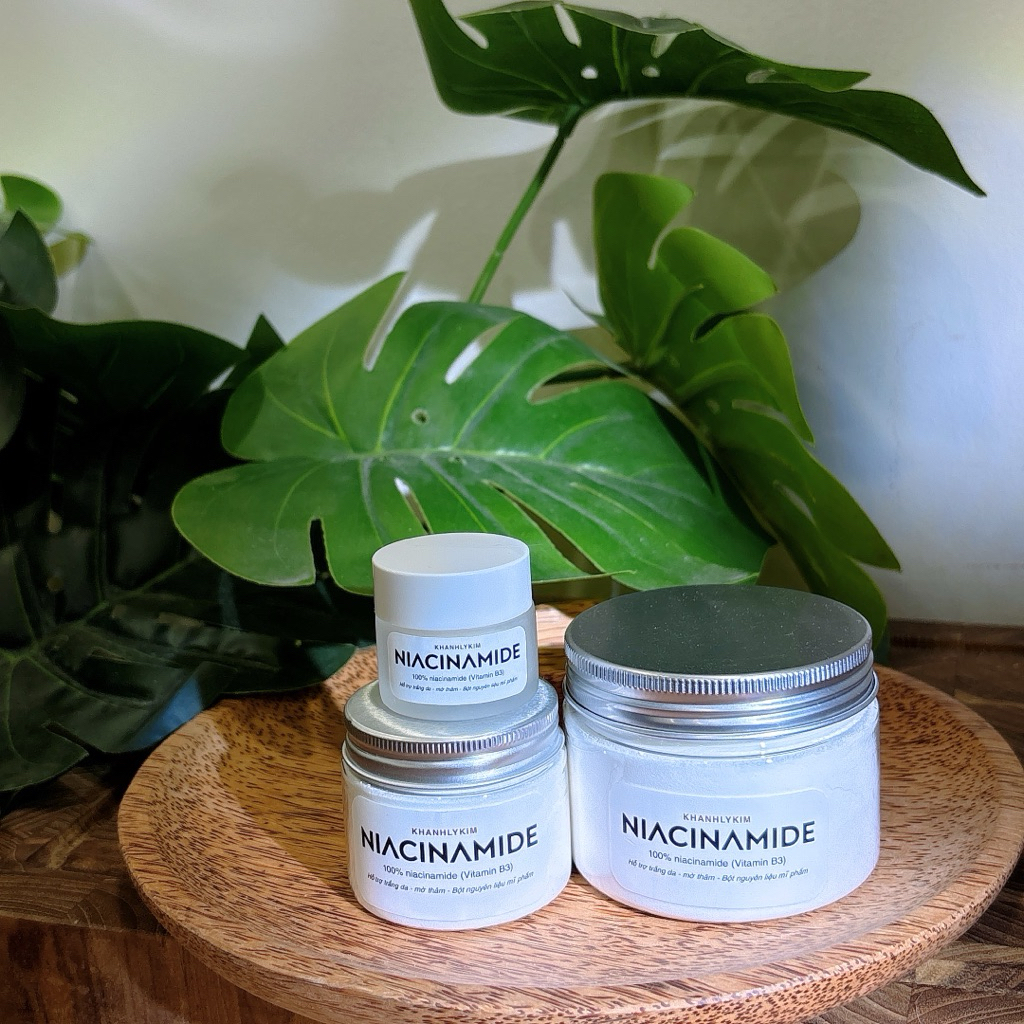 Bột niacinamide (vitamin b3) - hỗ trợ trắng da, mờ thâm, bột nguyên liệu mĩ phẩm