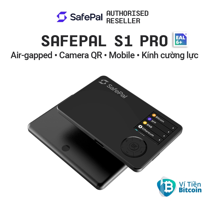 Ví lạnh SafePal S1 Pro phiên bản chip EAL6+ - ĐẠI LÝ ỦY QUYỀN