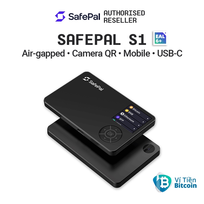 Ví lạnh SafePal S1 phiên bản chip EAL6+. ĐẠI LÝ ỦY QUYỀN