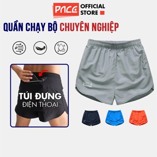 Quần chạy bộ nam PACE RUNNING có túi khóa sau, quần thể thao nam thoáng khí quần short đùi tập gym vận động thoải mái Q1