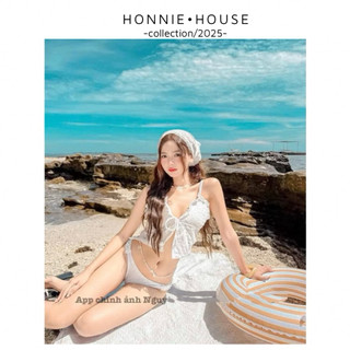  ship hỏa tốc-Bộ bơi 2 mảnh áo có mút ngực đệm sẵn set bikini phong cách Hàn Quốc 