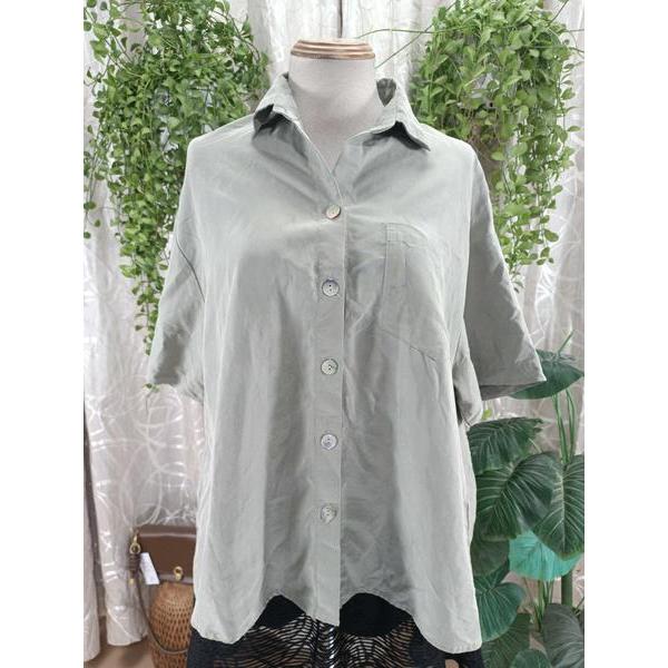 LIBÉ WORKSHOP thanh lý - Áo sơ mi cúc cầu vồng bymo - Size M