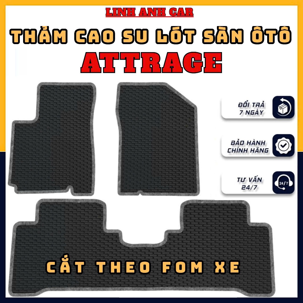 ATTRAGE thảm lót sàn cao su cắt theo fom xe ko mùi,chống trượt,thảm bền giá tốt