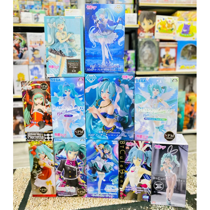 Mô hình Hatsune Miku tổng hợp chính hãng japan sakura cherry yuki snow đồ decor bàn làm việc decor m