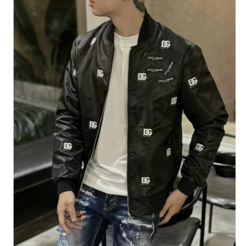 Áo Khoác Gió Nam Nữ Dolce Logo In Full Áo Chất Liệu Gió 2 Lớp Form Dáng Boy Phố Hottrend 2025