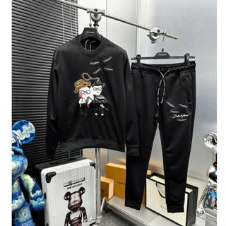  Bộ Quần Áo Nỉ Nam Dài Tay  Dolce Họa Tiết Hình In Nhiệt Chất Liệu Nỉ Bông Form Dáng Thể Thao Cho Ae Boy Phố 2025 