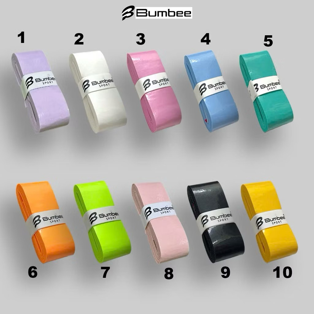 Quấn Cán Cầu Lông - Pickleball Bumbee AS007 vỉ 10 chiếc TÚI ZIP tiện lợi