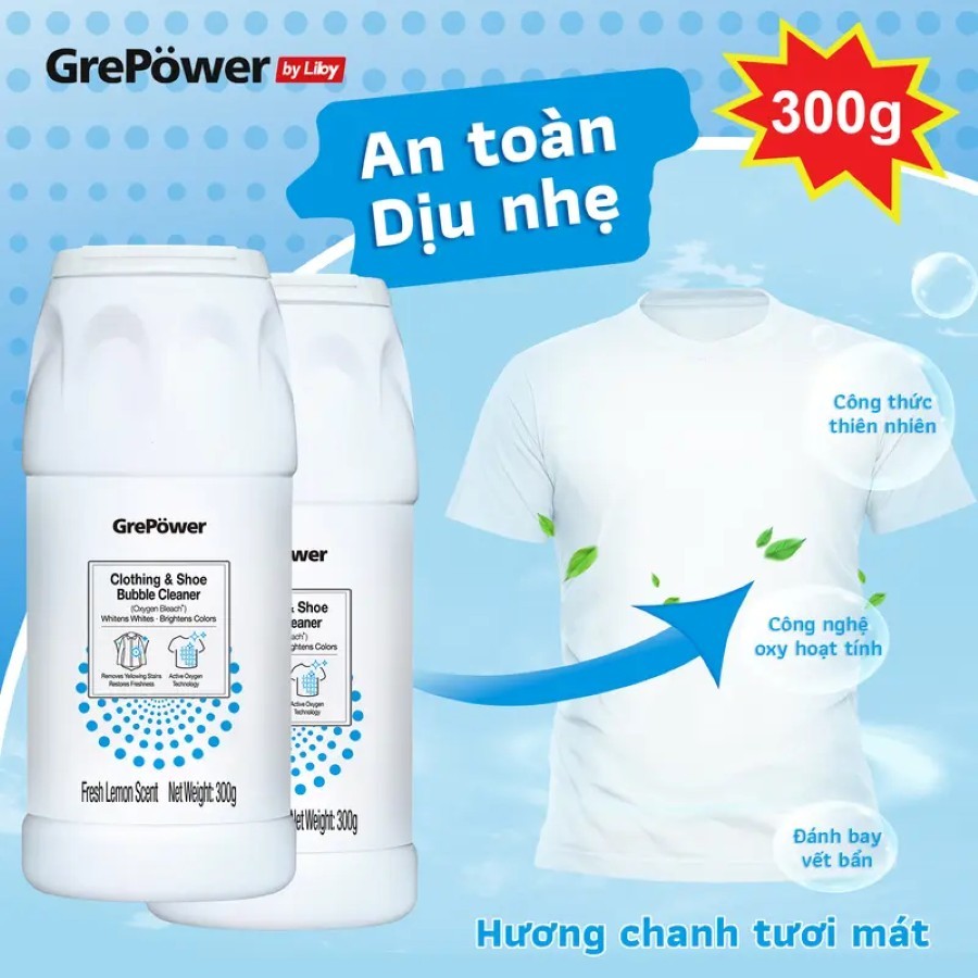 [SẴN HÀNG] Bột giặt bọt đa năng Liby cho giày dép và quần áo