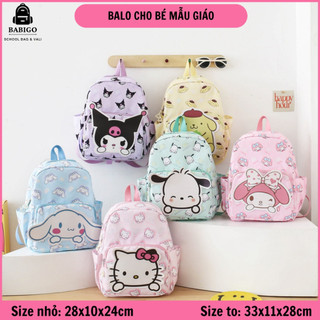  Balo cho bé gái mẫu giáo mầm non cao cấp cặp trẻ em đi học đi nhà trẻ 1-6 tuổi kuromi melody cinamoroll kitty BBG0748 