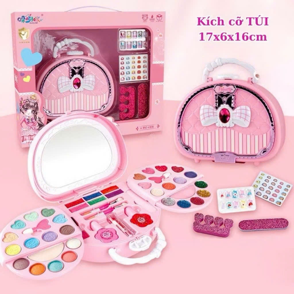 Đồ chơi trang điểm 3 tầng cho bé cao cấp Sankid, an toàn, dễ làm sạch