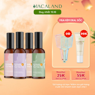 Xịt giữ nếp tạo kiểu dưỡng tóc 3in1 MACALAND 100ml lưu hương nước hoa, không khô cứng tóc