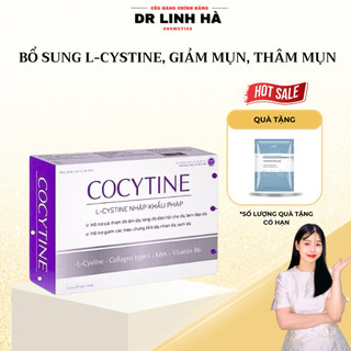  Viên uống L-cystine Cocytine giảm mụn thâm mụn sáng da Dr Linh Hà 