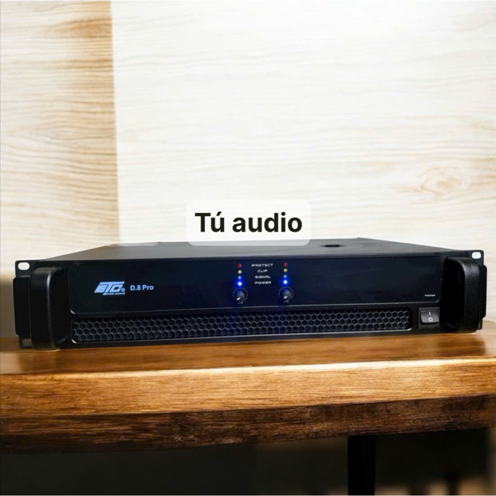 Cục đẩy công suất 2 kênh chính hãng ETC D8.pro 800w/kênh nguồn xuyến