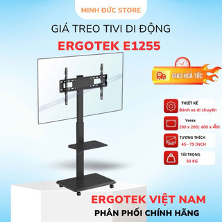 Giá treo tivi di động Ergotek E1255 45 - 70 inch - Giá treo tivi có bánh xe di chuyển linh hoạt